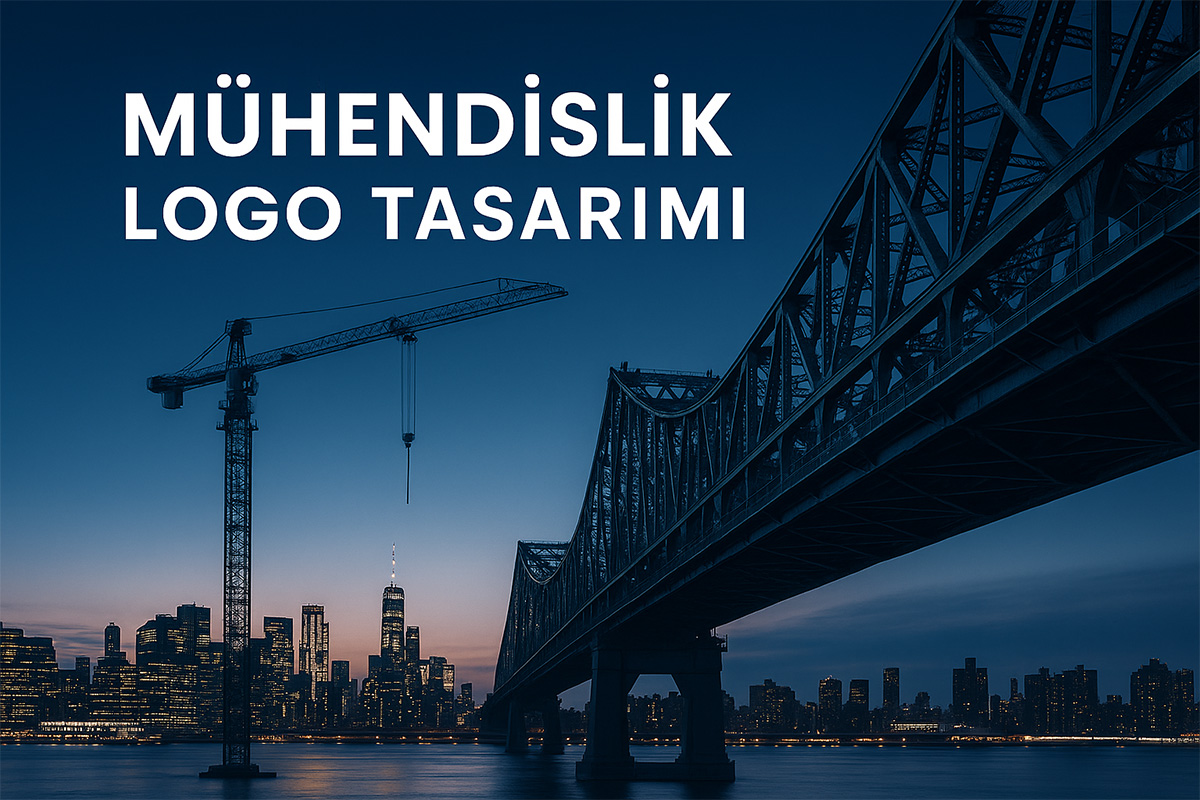 Mühendislik Logo Tasarımı için modern mühendislik çizim masası üzerinde teknik ekipmanlarla hazırlanmış görsel.