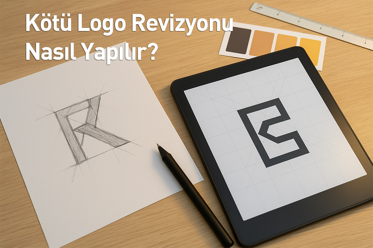 Arel Tasarım tarafından hazırlanan, iki farklı tasarım yaklaşımını gösteren profesyonel logo revizyon örneği.
