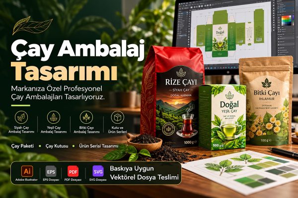 Profesyonel çay ambalaj tasarımı örnekleri, siyah çay paketi, yeşil çay kutusu ve bitki çayı ambalajı tasarımları – Arel Tasarım